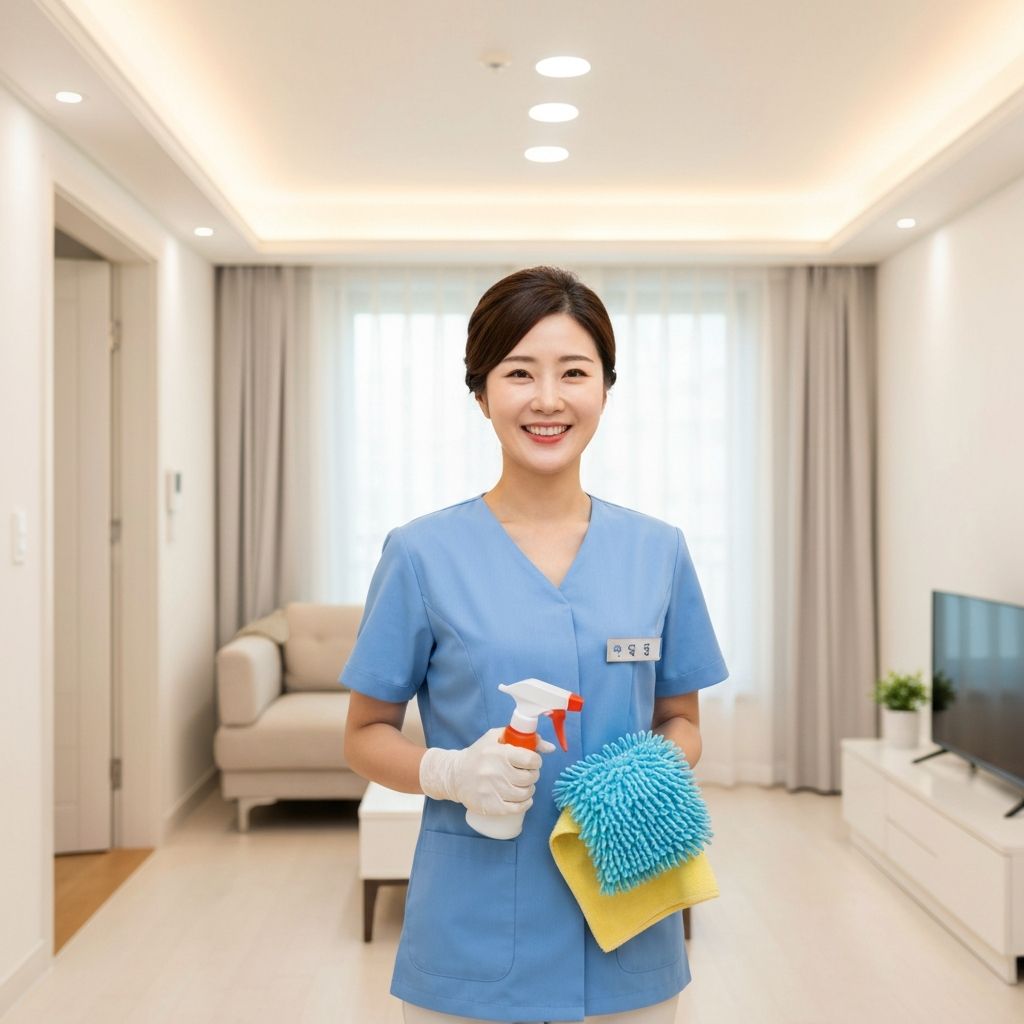 부자홈케어 전문 청소 직원