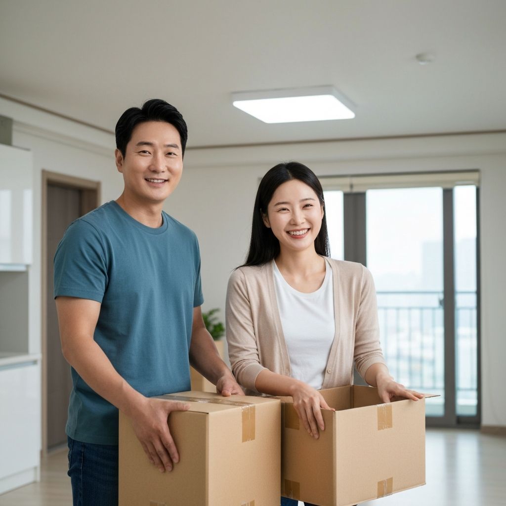 입주 후 행복한 가족